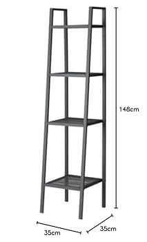 ❲発送可❳ IKEA イケア レールベリ 廃盤カラー 赤 LERBERG レールベリ シェルフユニット, ダークグレー, 60x148 cm